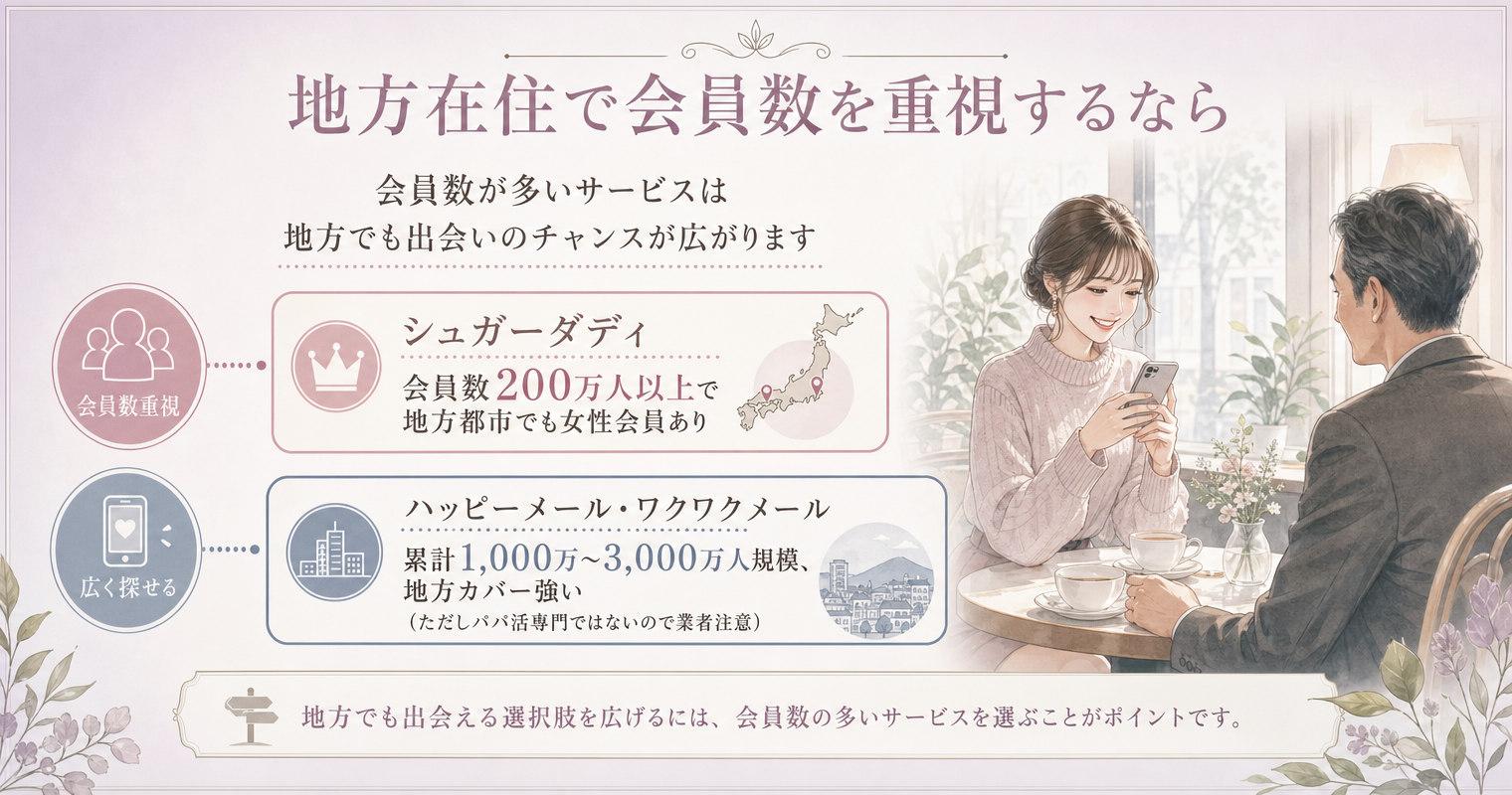 地方在住で会員数を重視するなら