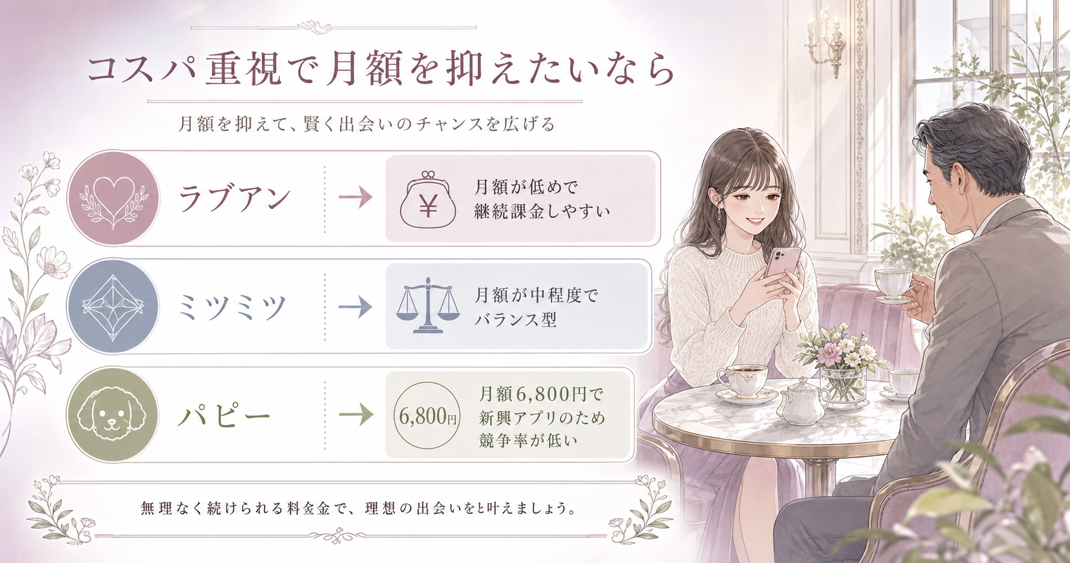 コスパ重視で月額を抑えたいなら
